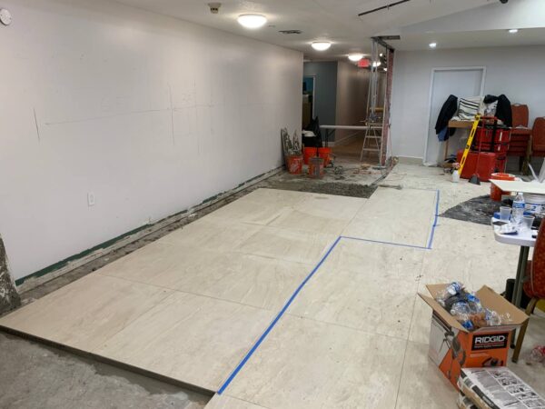 Professional flooring team