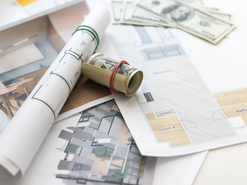 Carpet, hardwood, laminate, vinyl, and tile flooring samples compared by cost per square foot